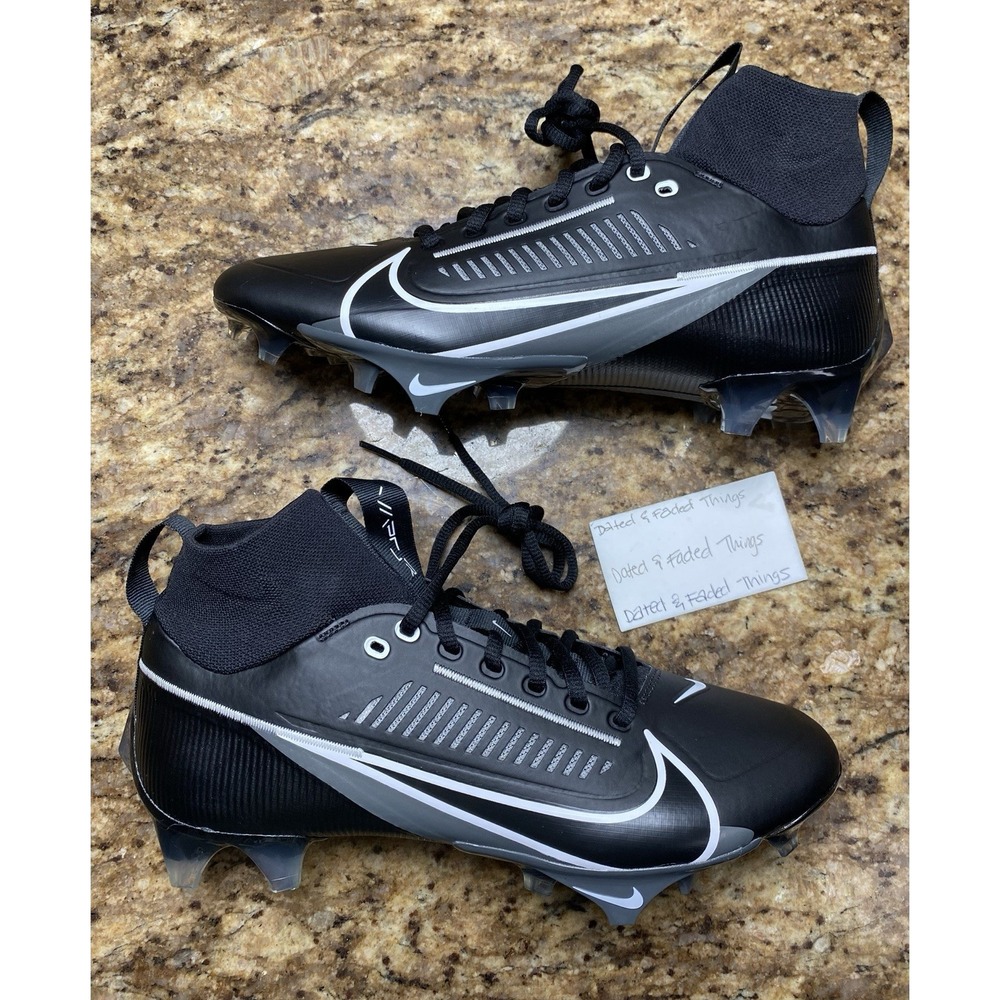Men Size 8.5 Nike‎ Vapor Edge Pro 360 2 Black White Football Cleats DA5456-010